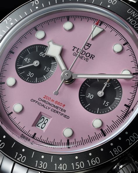 tudor miami|tudor chrono pink dial.